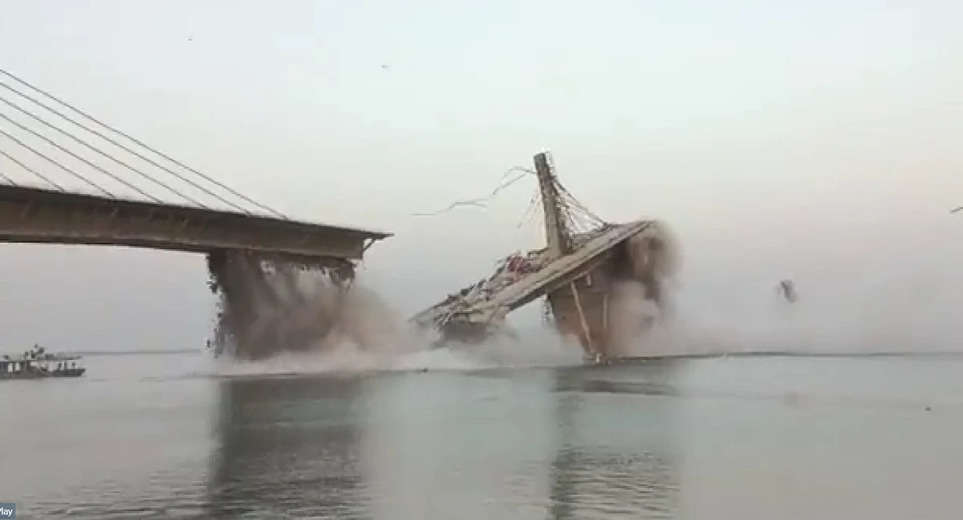 Bihar Bridge Demolished: In the under-construction bridge collapse case, CM Nitish Kumar gave instructions to investigate and take action against the culprits